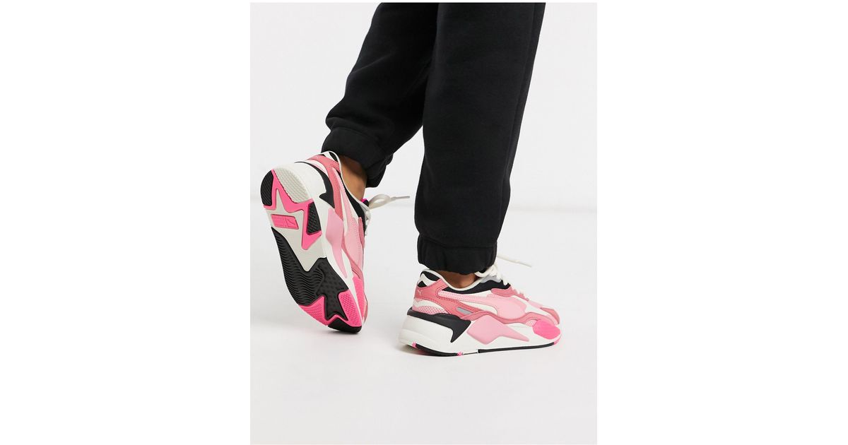 puma rs x puzzle pink