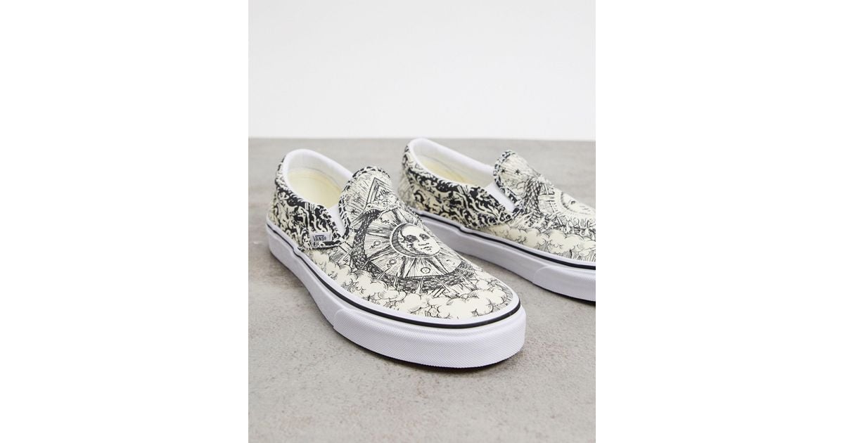 Vans Classic Slip-on Ouroboros Trainer in Black for Men | Lyst
