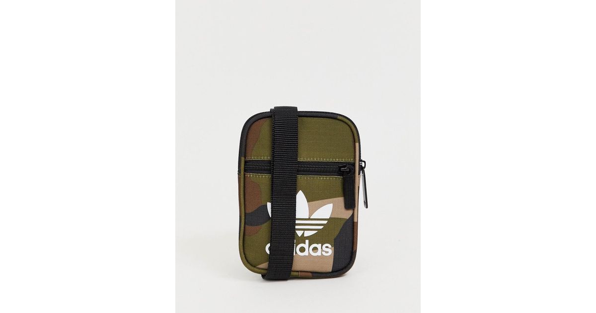 adidas originals flight bag in khaki