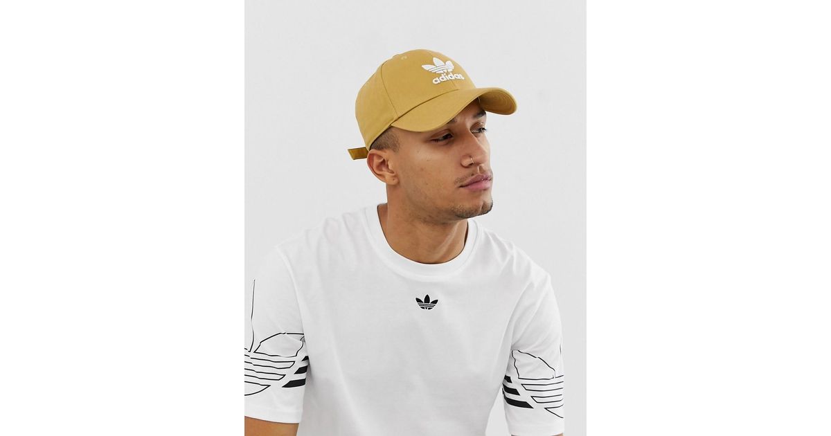 adidas trefoil cap beige