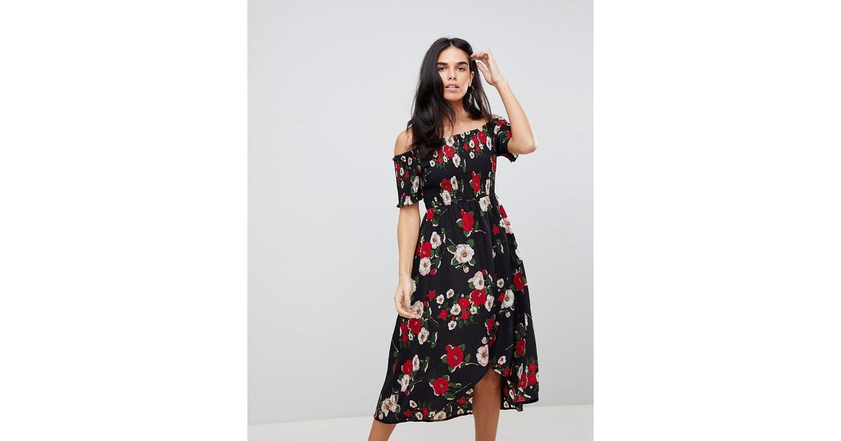 ax paris ruched midi dress