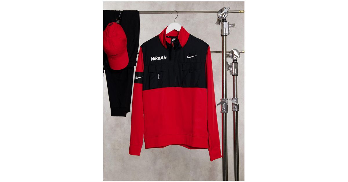 nike air half zip overhead fleece