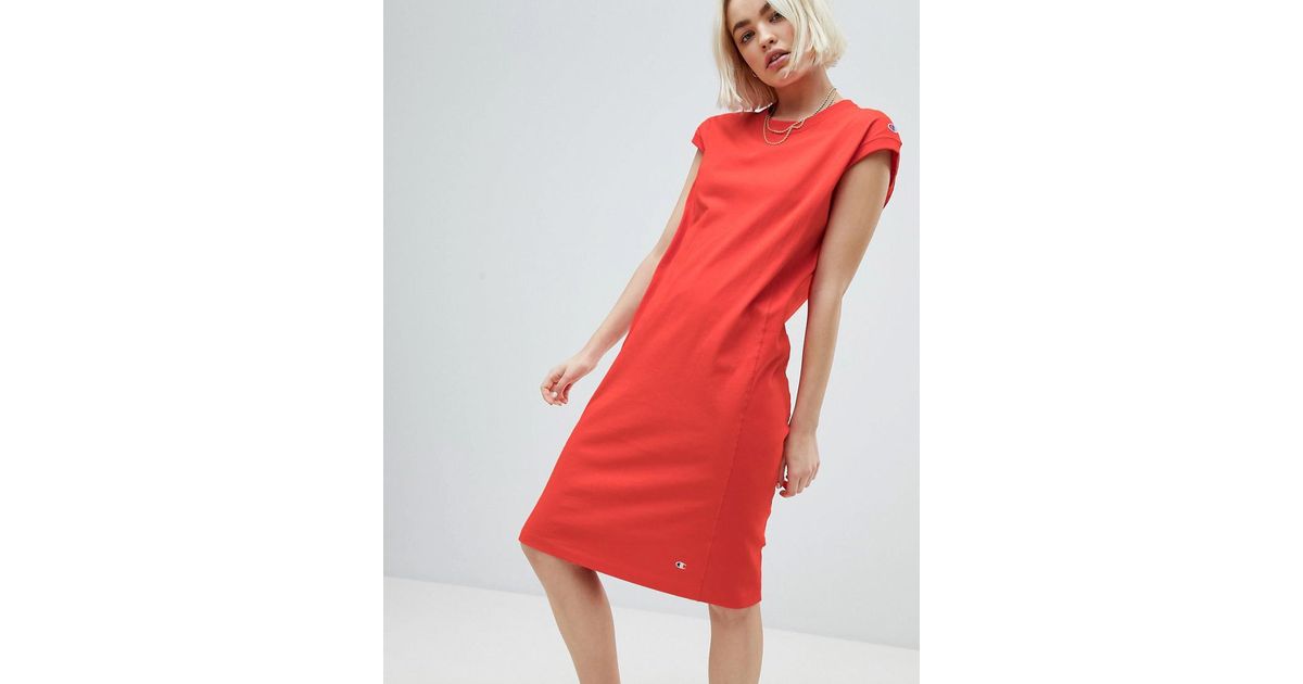 red champion dress