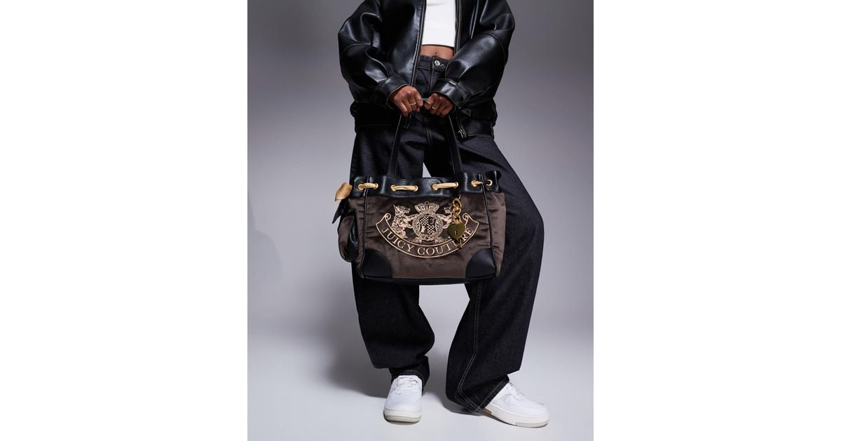 Juicy Couture Daydreamer Y2k Logo Double Handle Shoulder Bag