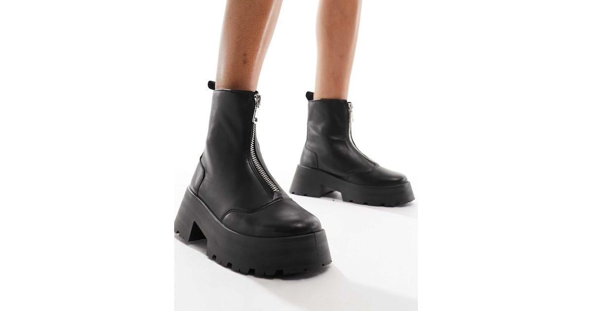Zip Pull Chunky Chelsea Boots main image 1