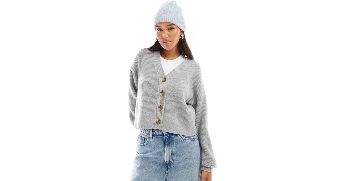 Hollister – strickjacke in Grau Lyst DE