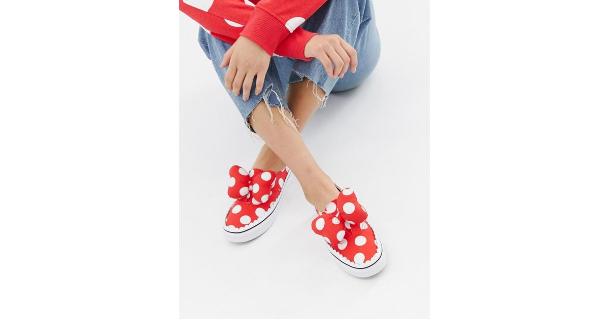 Vans Canvas X Disney - Authentic Gore - Sneakers Met Rode Stippen in het  Rood - Lyst