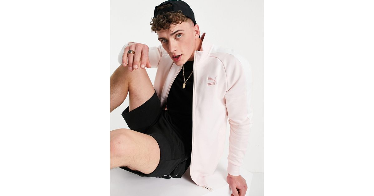 Chaqueta rosa summer luxe t7 PUMA de hombre de color Rosa | Lyst