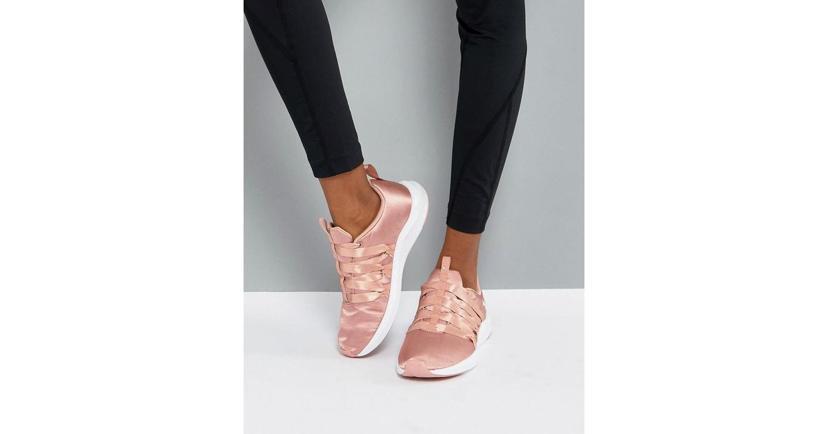 PUMA Prowl Alt Satin Training Trainers In Dusky Pink | Lyst