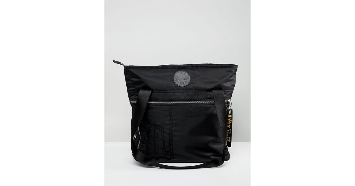 Dr. Martens Flight Tote Backpack in Black Lyst Canada
