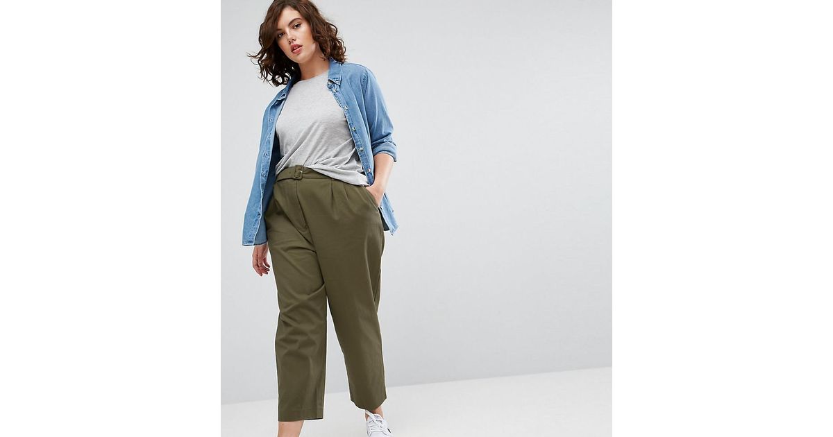 high waist chino pants