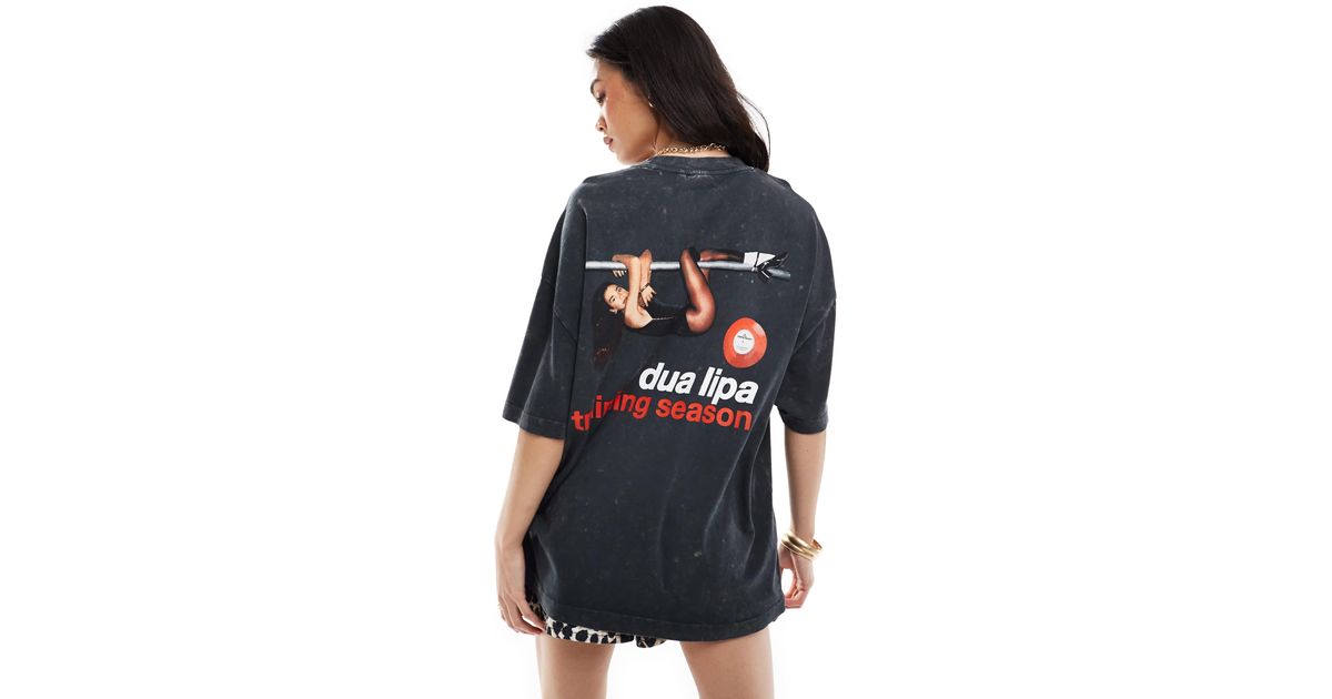 T-shirt Street Hip Hop T-Shirt Dua Lipa Imprimé Double Face Homme Femme - Col Rond Streetwear XS-3XL