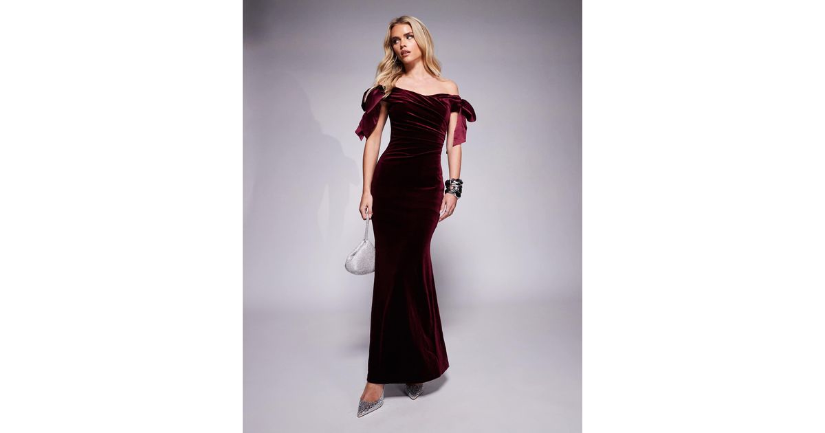 forever new burgundy dress Forever New Ruby Long Sleeve Structured Mini Dress - Purple
