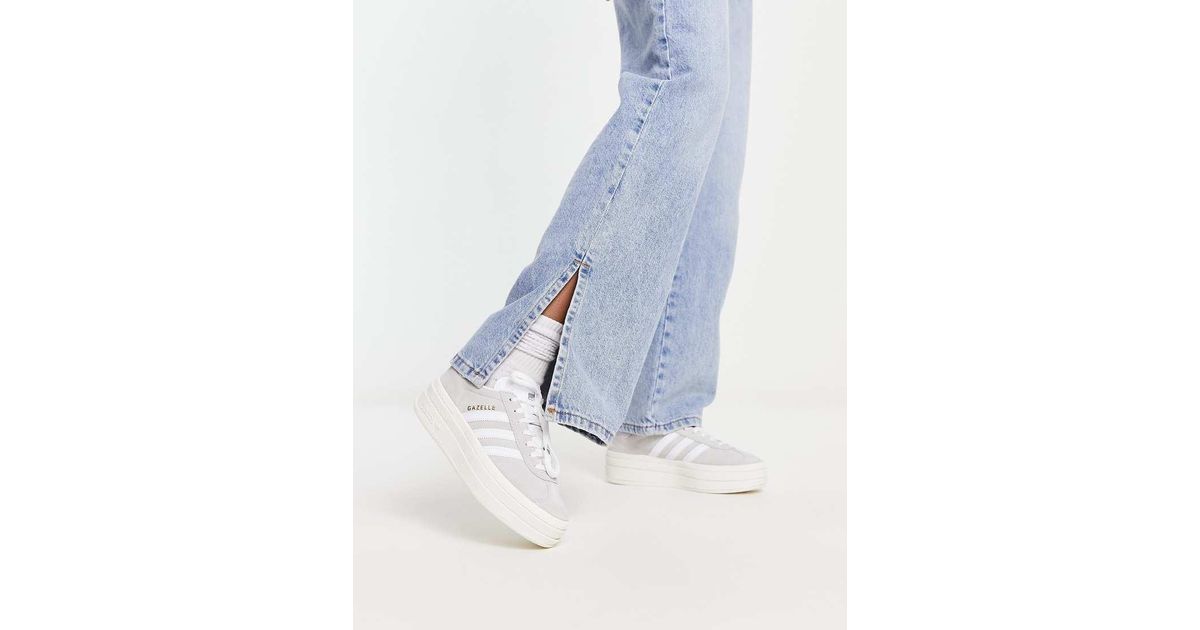adidas Originals Gazelle Bold Platform Trainers in Blue | Lyst UK