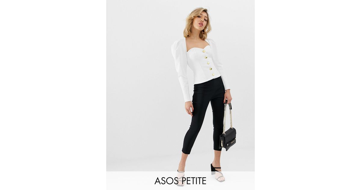 black skinny crop pants