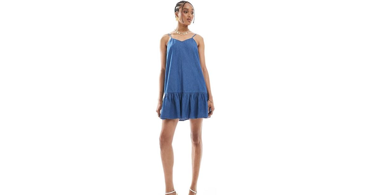 sachin and babi light blue dress Eira Drop Waist Mini Dress – Daisy Street main image 1