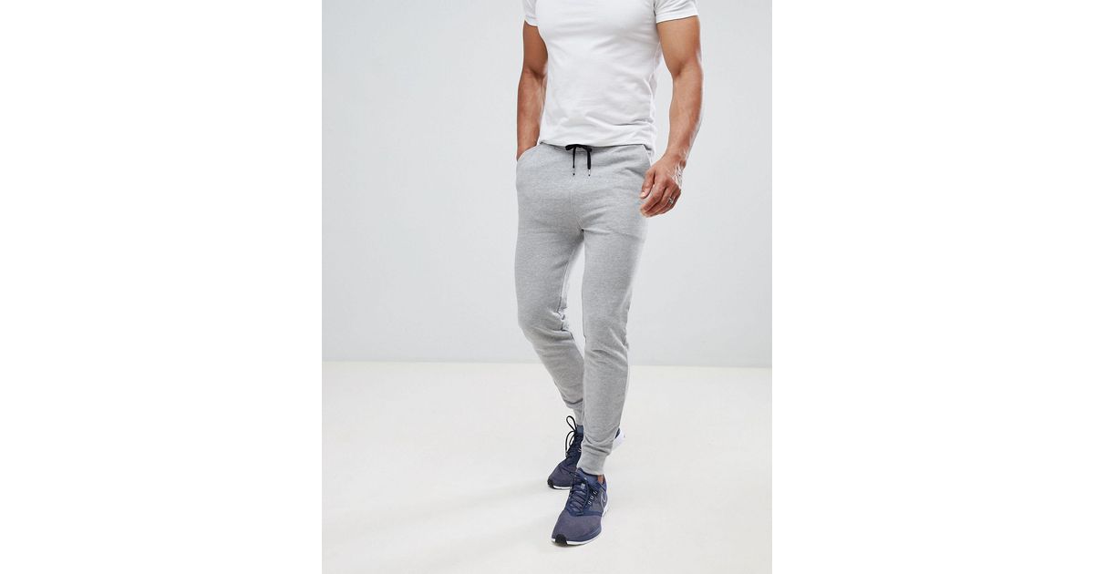 grey tapered sweatpants