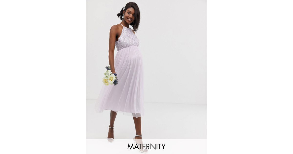 maya bridesmaid halter neck