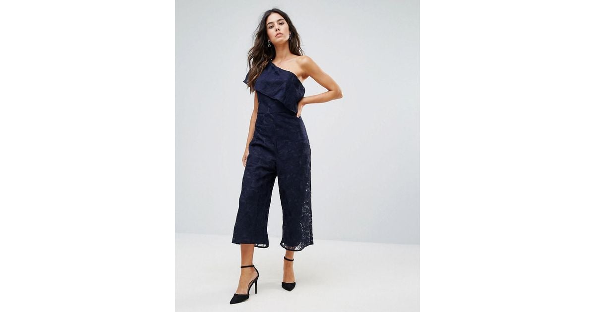 Warehouse navy jumpsuit Outlet