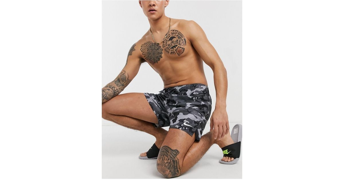 Nike Swimming 5-inch Camo Volley Shorts 