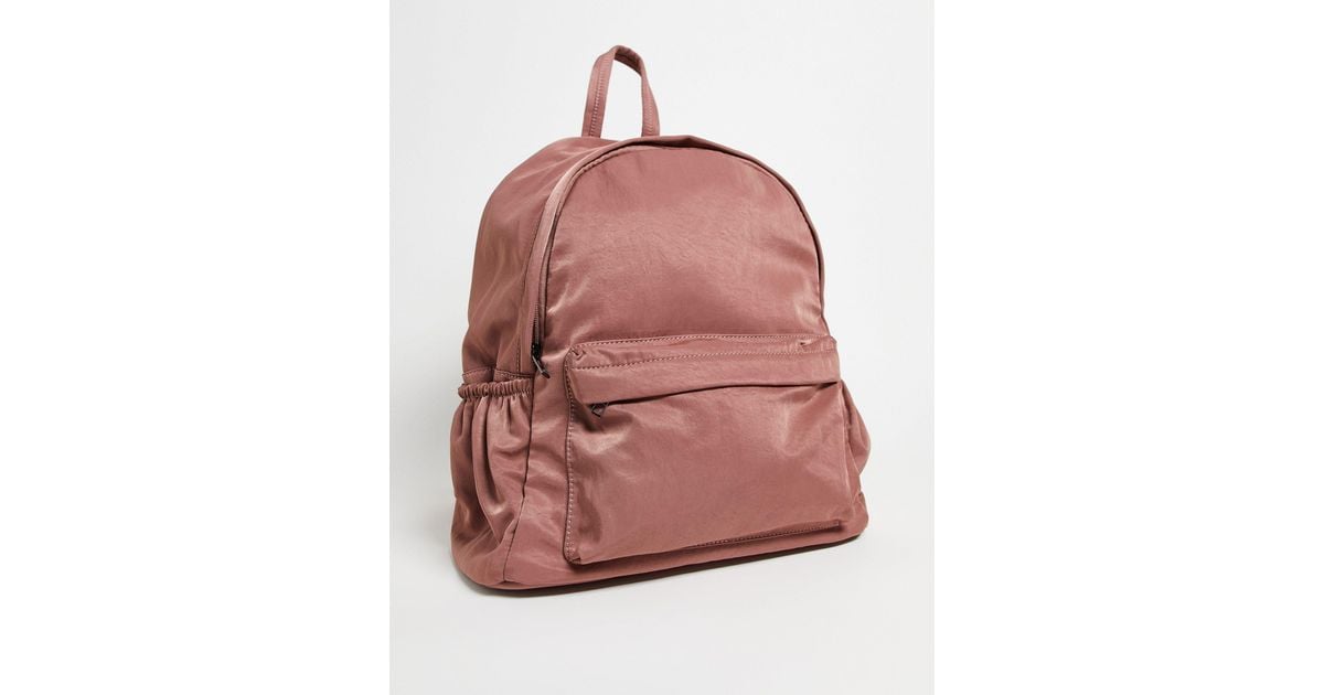 ASOS Backpack With Laptop Compartment in Pink Lyst UK