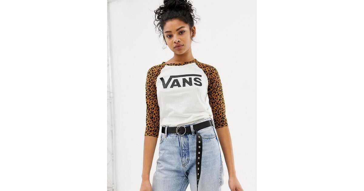 vans leopard print tshirt