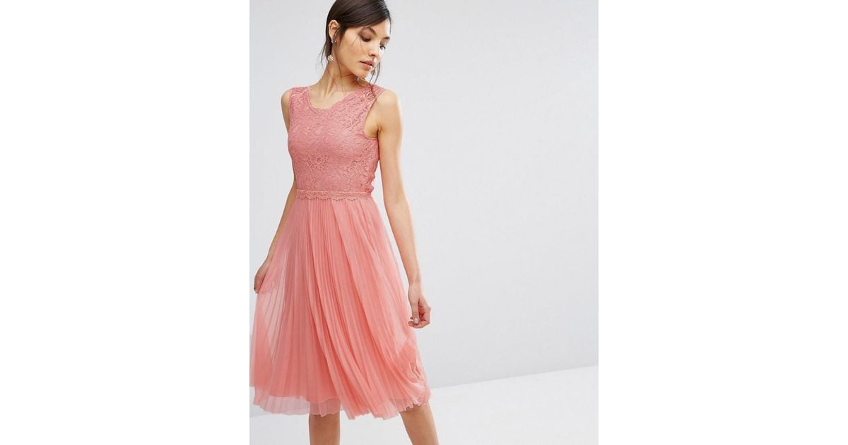 oasis pink lace dress
