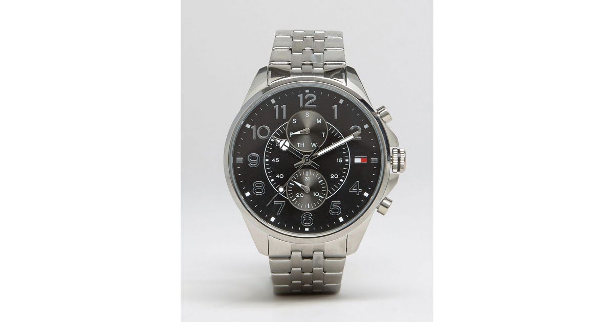 Tommy Hilfiger Dean Chronograph Bracelet Watch in Silver (Metallic) for Men  - Lyst