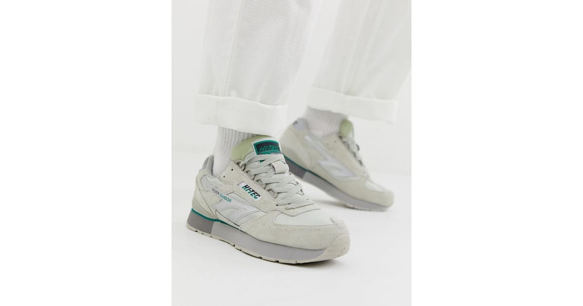 Hi Tec Silver Shadow Runner Trainers in Grey for Men Lyst UK