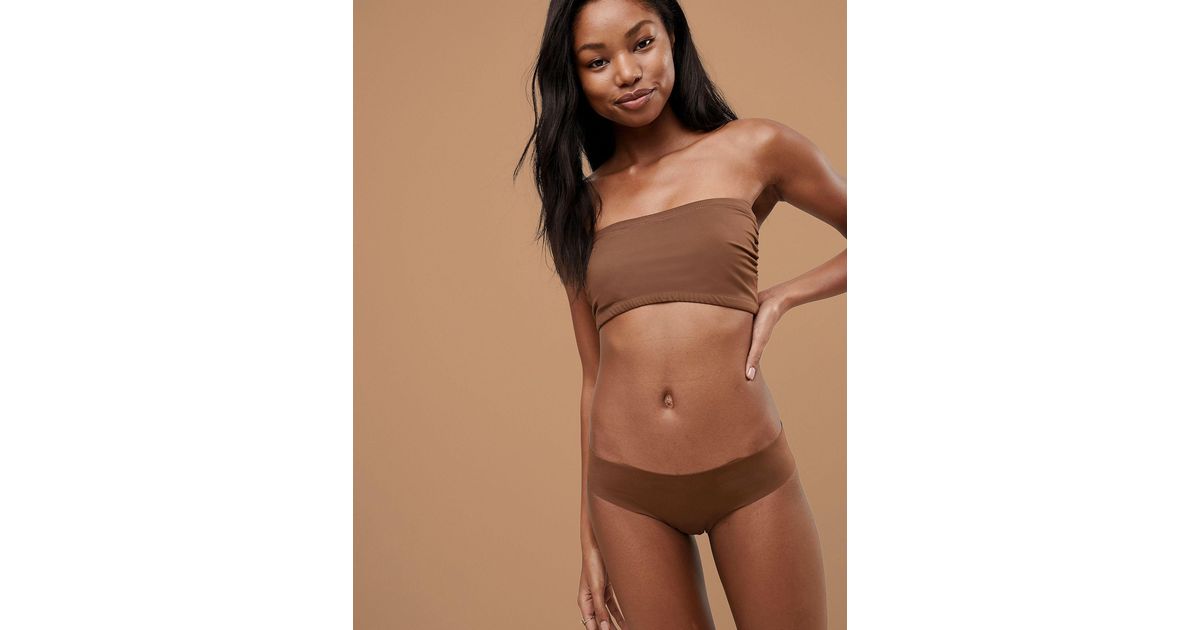 Nubian Skin Naked Collection Nude Bandeau Bra in Natural