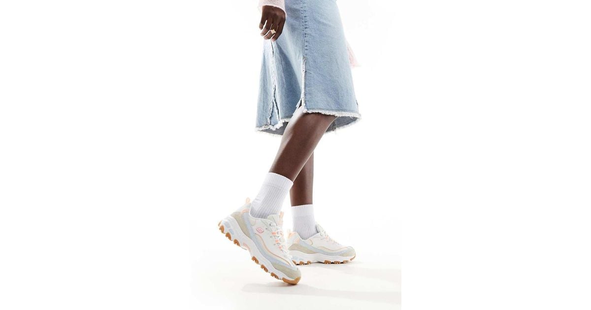 Skechers D lites Bold Views Trainers in White Lyst UK