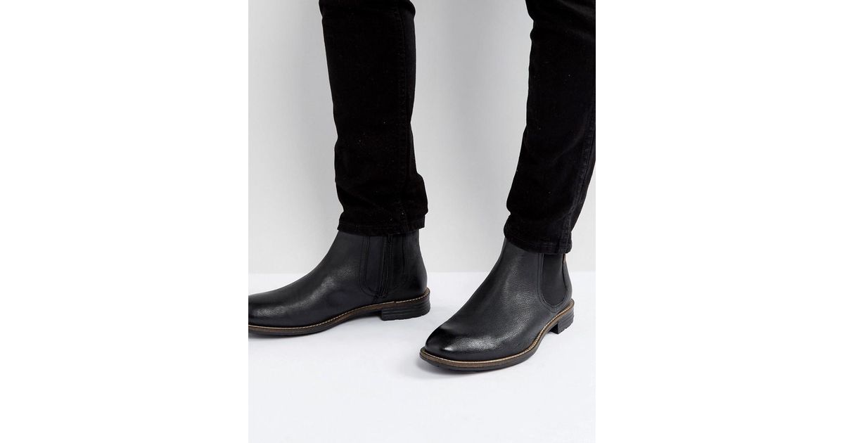 Nieuwsgierigheid Experiment steenkool Levi's Huntington Chelsea Leather Boots In Black for Men - Lyst
