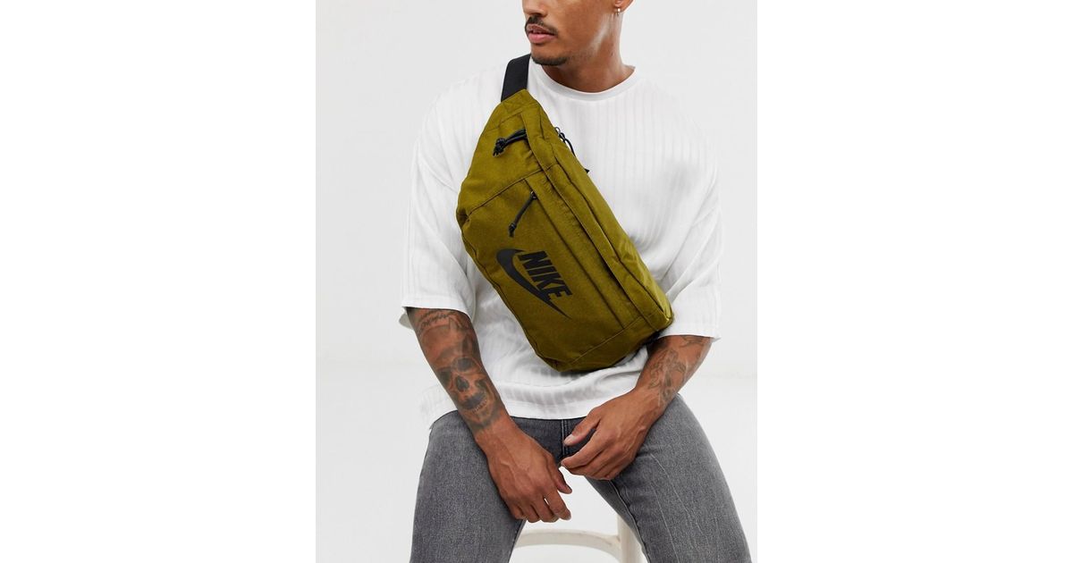 nike sling bag green
