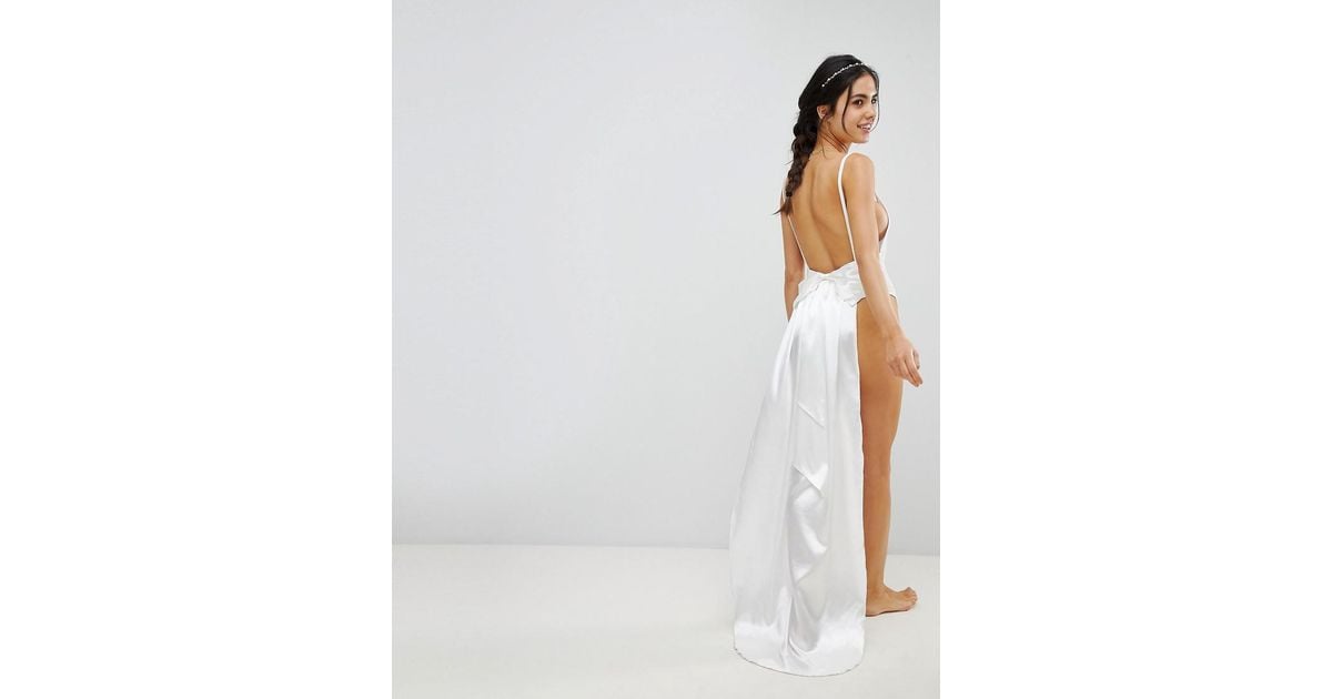 Pretty little thing bride swimsuit hotsell