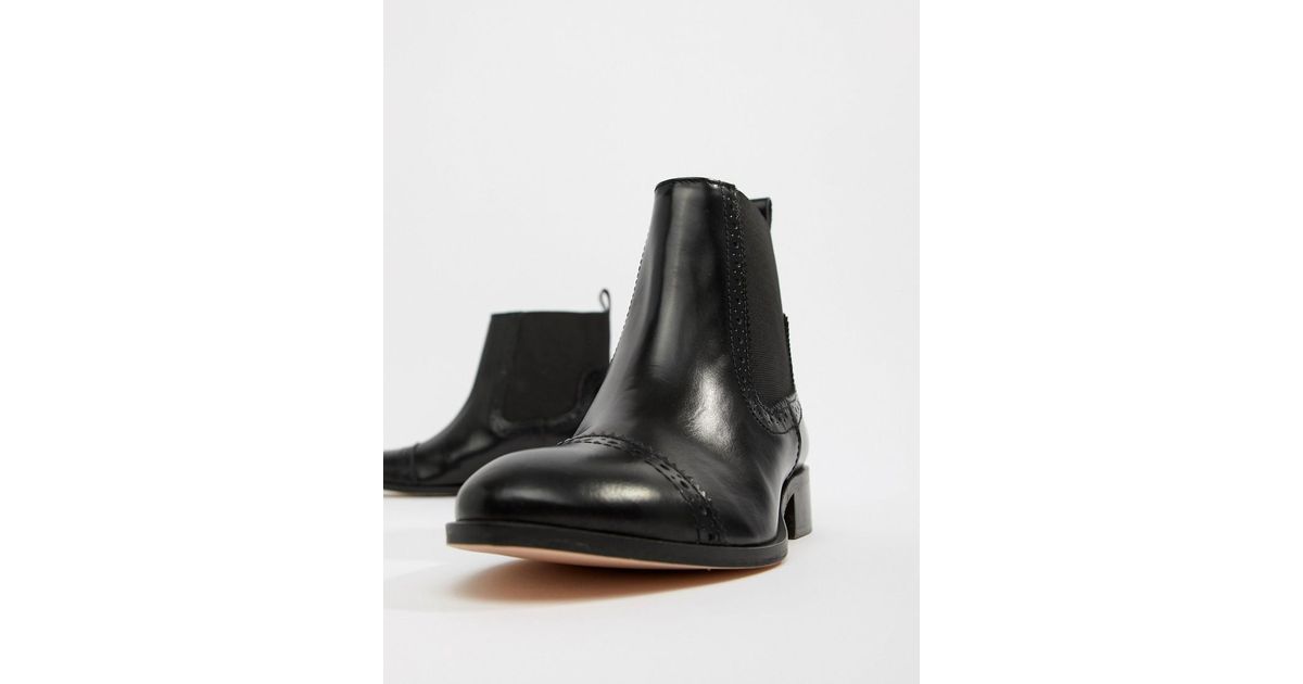 Dune Tyra Leather Chelsea Boots in 