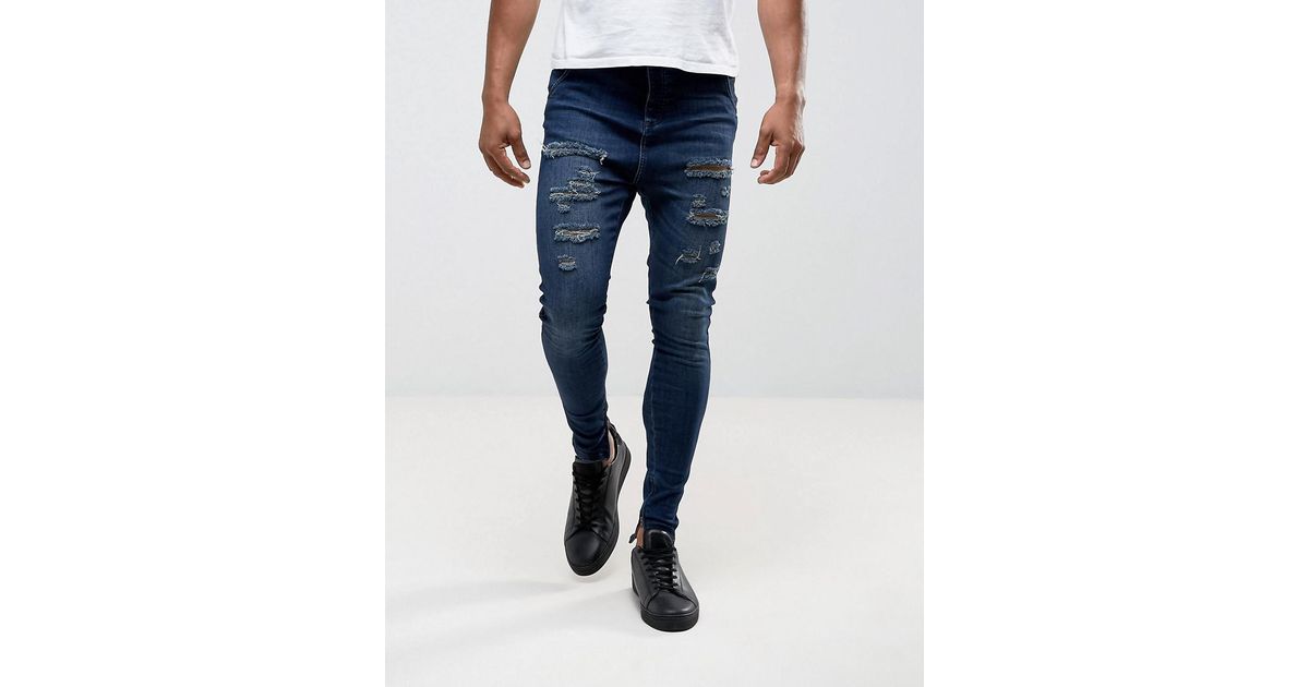 sik silk drop crotch jeans