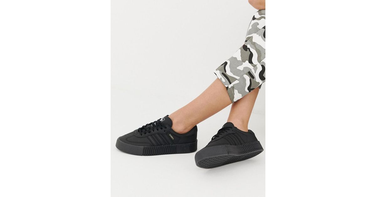 Adidas samba hotsell rose triple black