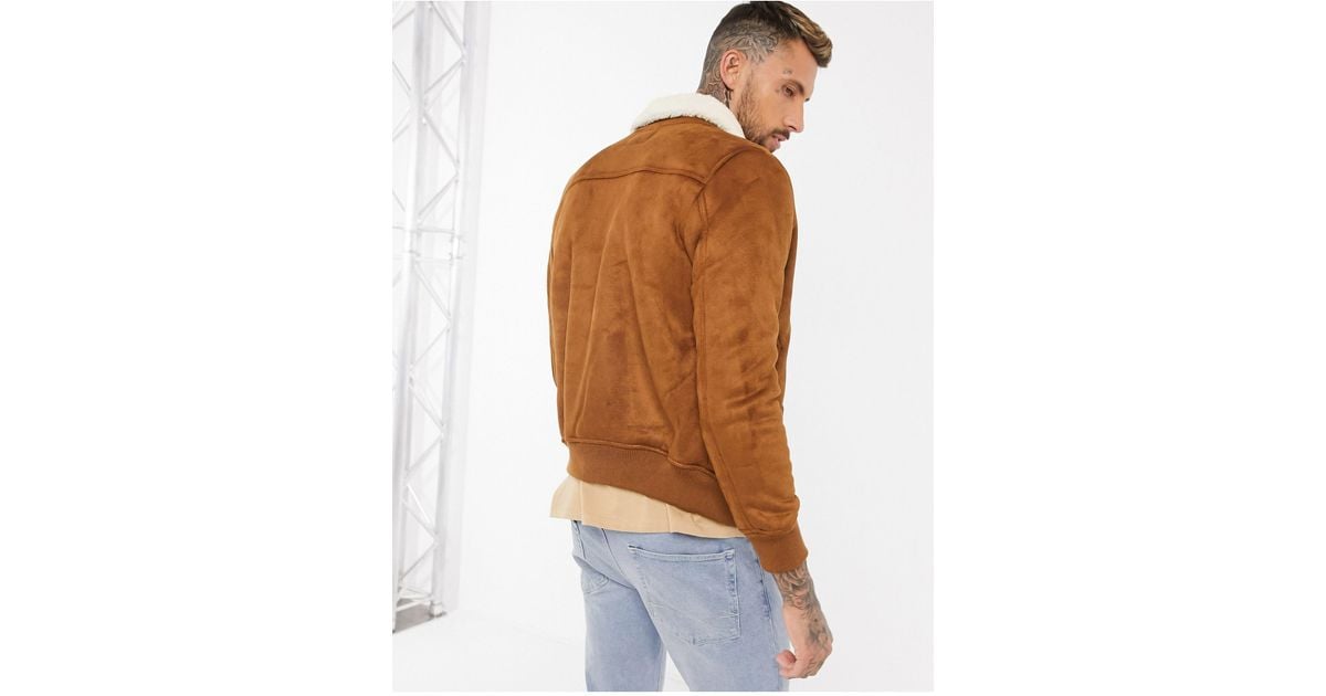 Bershka top suede jacket