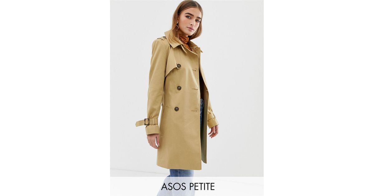 asos petite trench