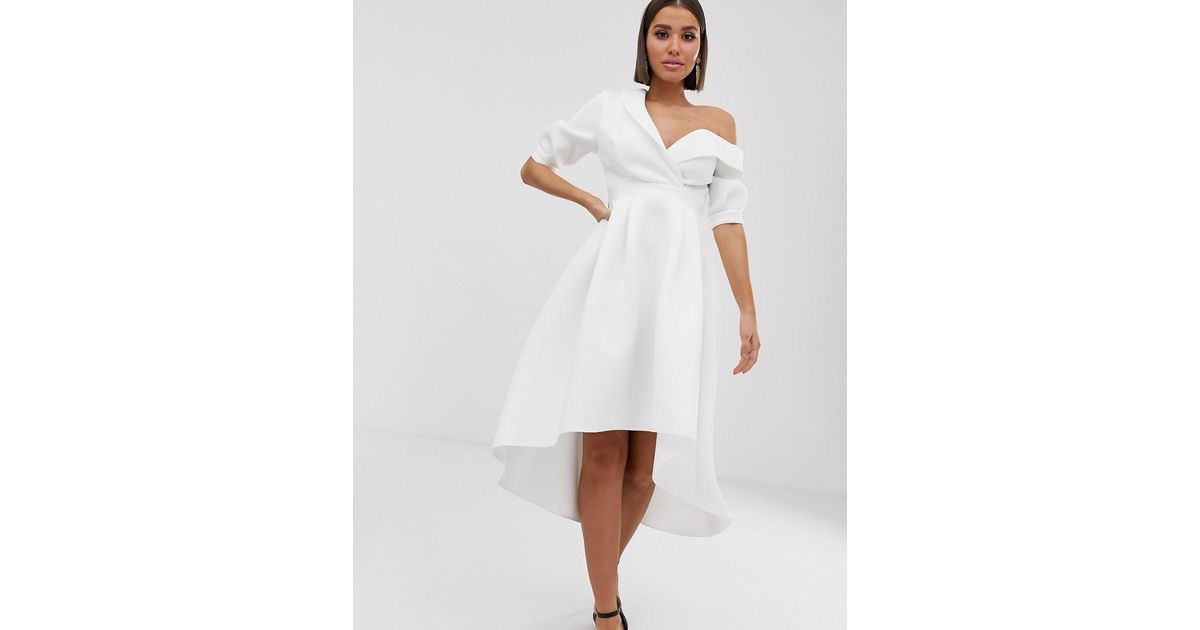 fallen shoulder dress