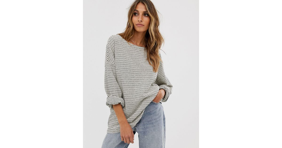 AllSaints Leather Adelise Stripe Long 