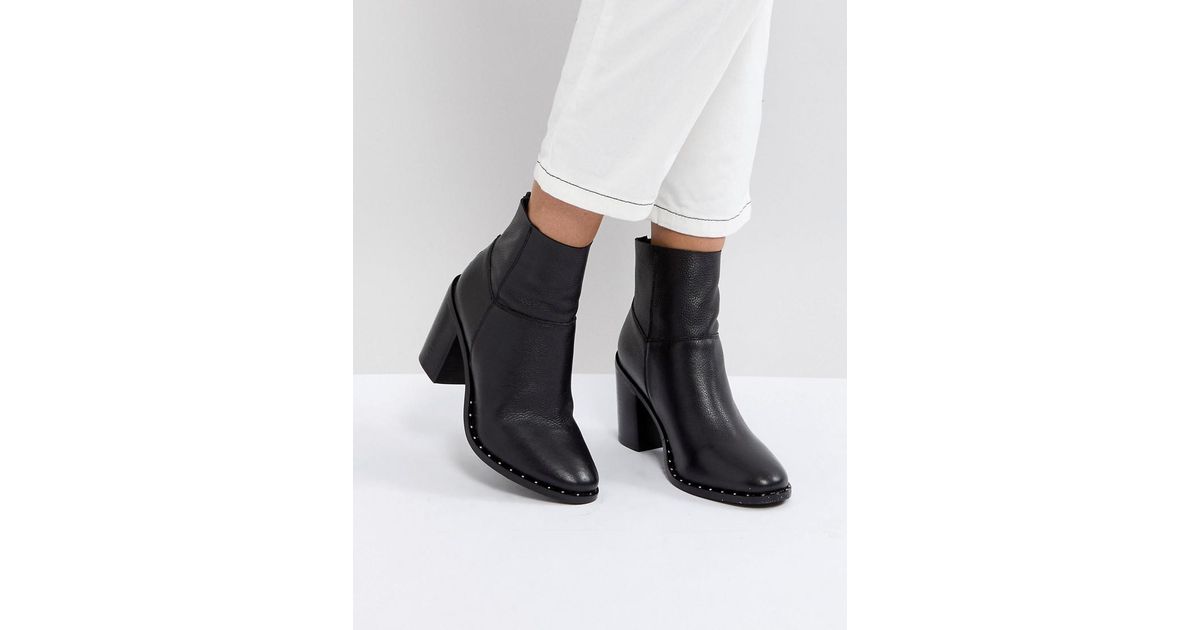 ASOS Asos Envy Leather Ankle Boots in 