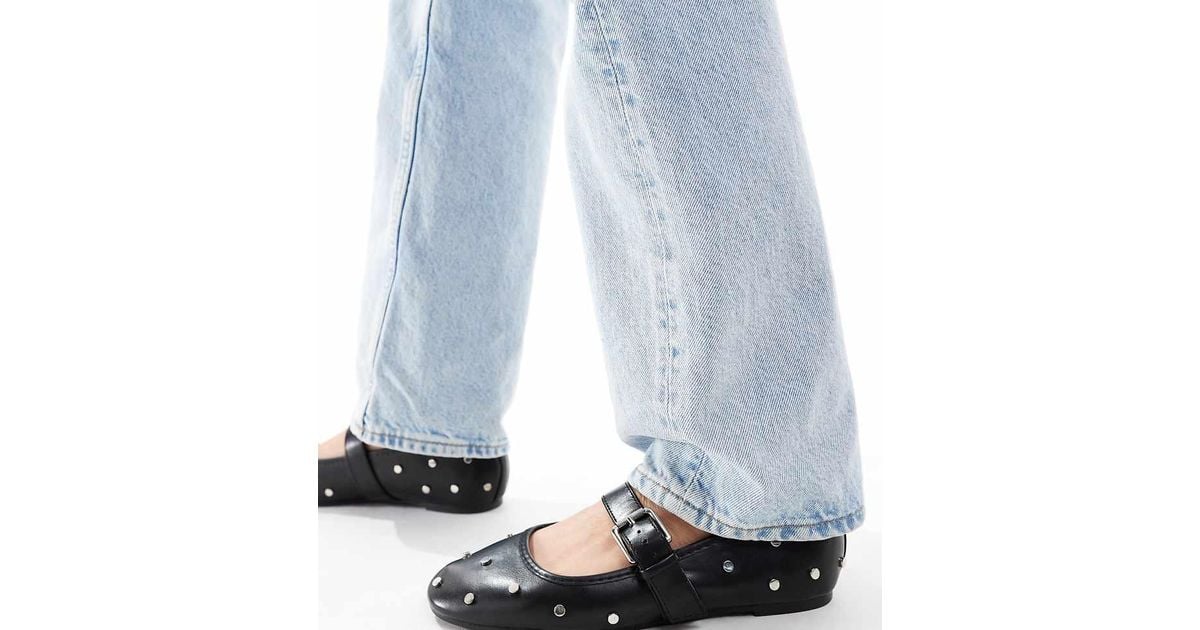 Bailarinas Negras Estilo Merceditas Con Tachuelas Lou De Asos