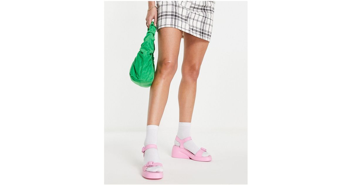 Camper Kaah Bonbon Heeled Sandals in Pink | Lyst UK