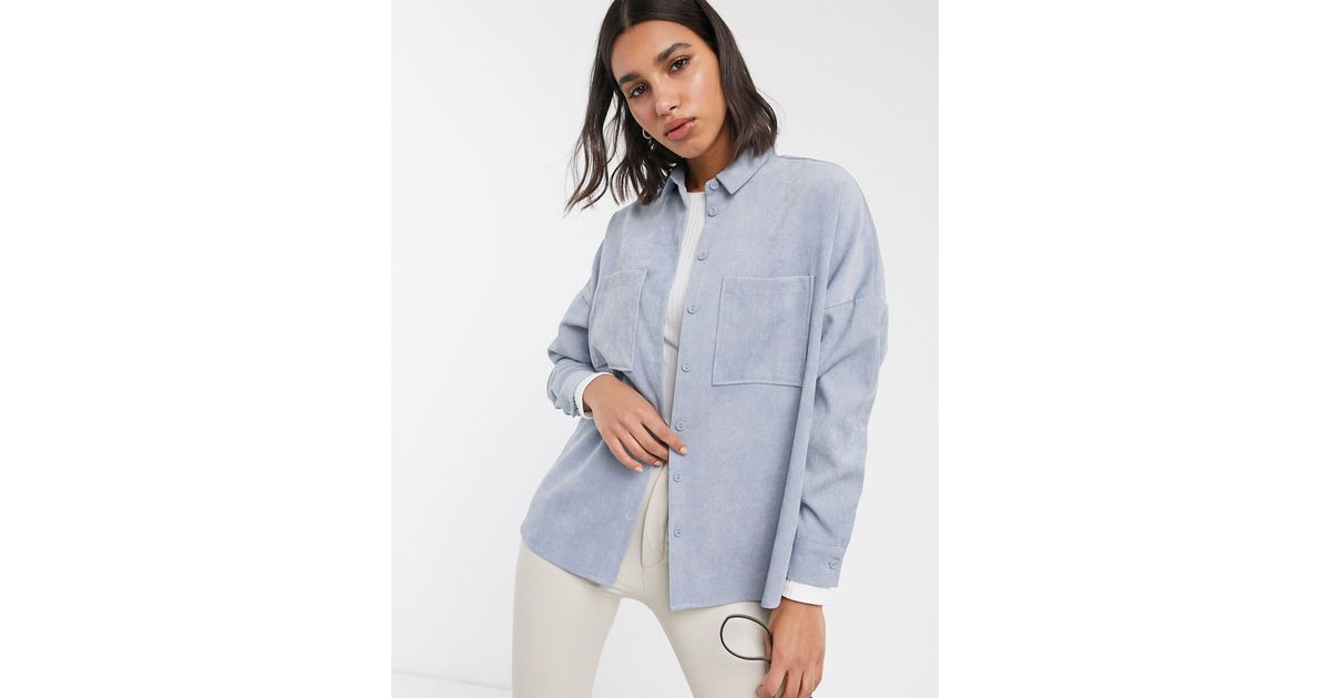 Camisa Stradivarius de color Azul Lyst