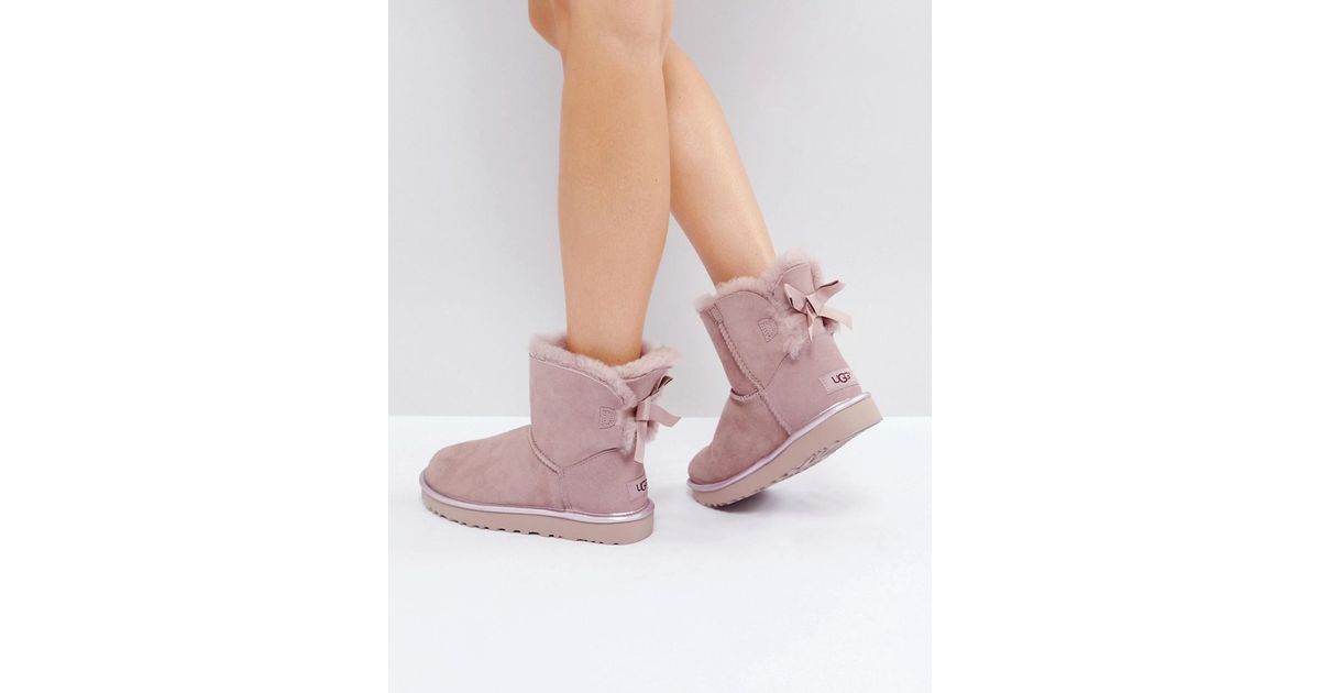 ugg mini bailey bow 2 metallic