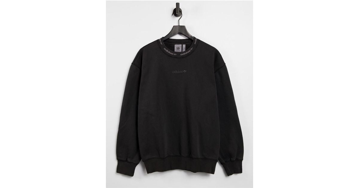Adidas originals overdyed crew sweatshirt hotsell