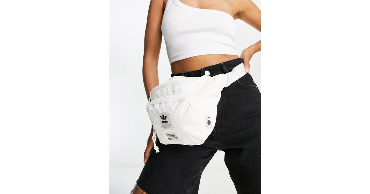 adidas Originals Nondyed Fanny Pack in White Lyst