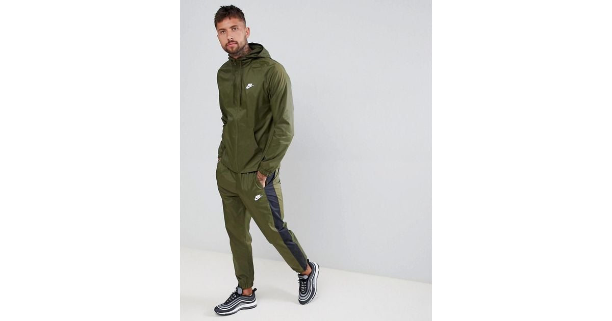 Nike Colour Block Tracksuit Set In Green 928119-395 for Men | Lyst Australia