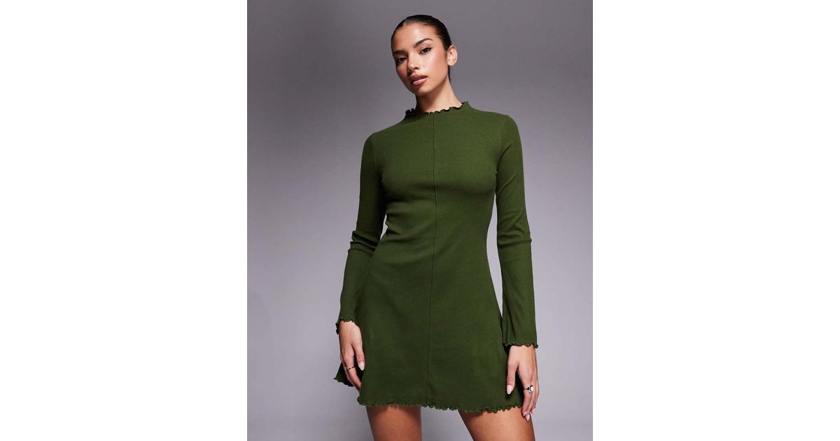strapless open back dress Forest Green Ribbed Knit Mock Neck Long Sleeve Maternity Midi Dress   PinkBlush